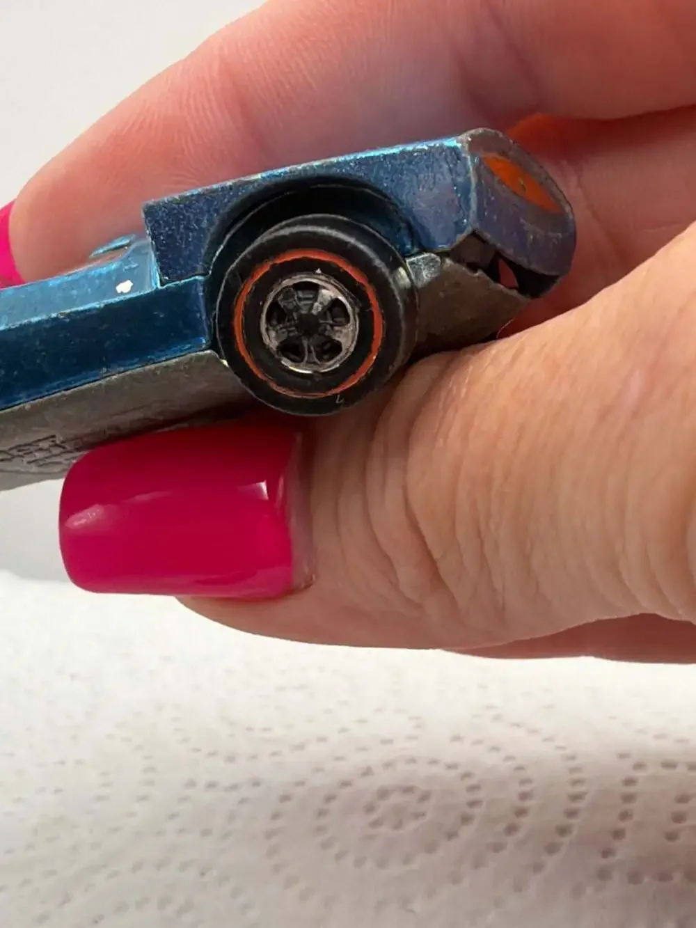 Hot Wheels Redline Turbofire Vintage 1968 Light Blue Diecast Toy Car